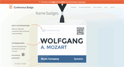 Desktop Screenshot of conferencebadge.com